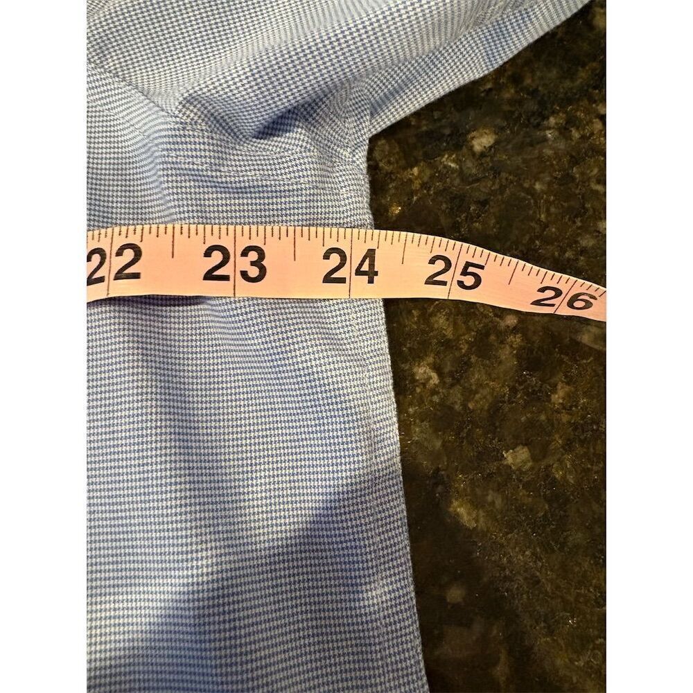 Chaps Men's L Blue  Stretch Button-Up Shirt Long Sleeve Casual - Picture 8 of 8